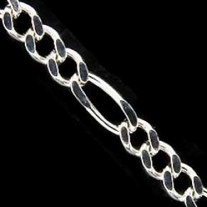 Mens Three Link Silver Plated Neck Chain